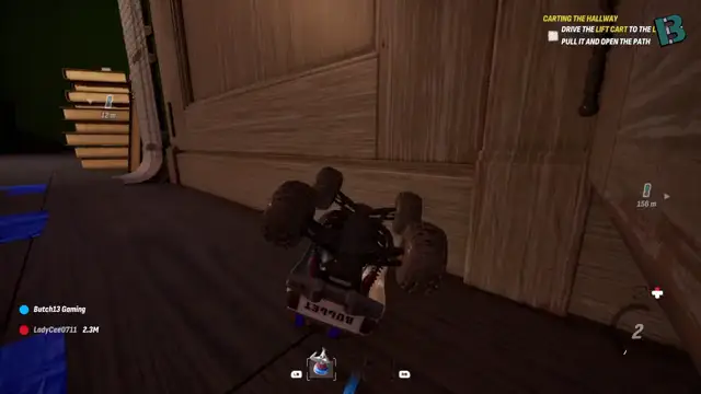 WheelMates RC car using Grapple rope-swing traversal across a gap